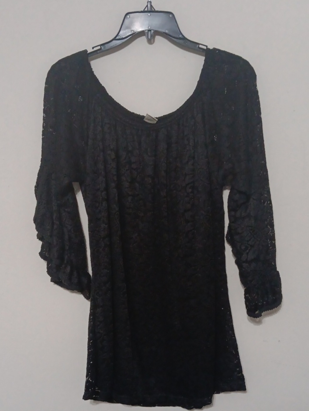 Lildy Black Full Lace Tunic Undershirt inside